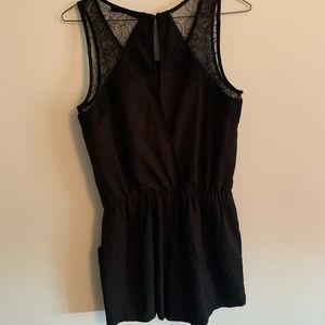 Black Lace Romper